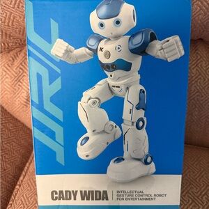 Blue and White Gesture Control Robot